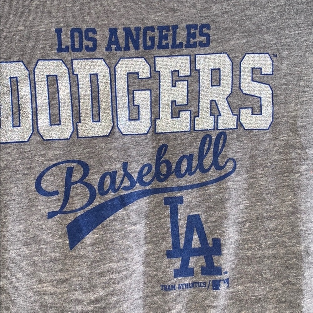 Ladies XL Los Angeles Dodgers gray  t-shirt